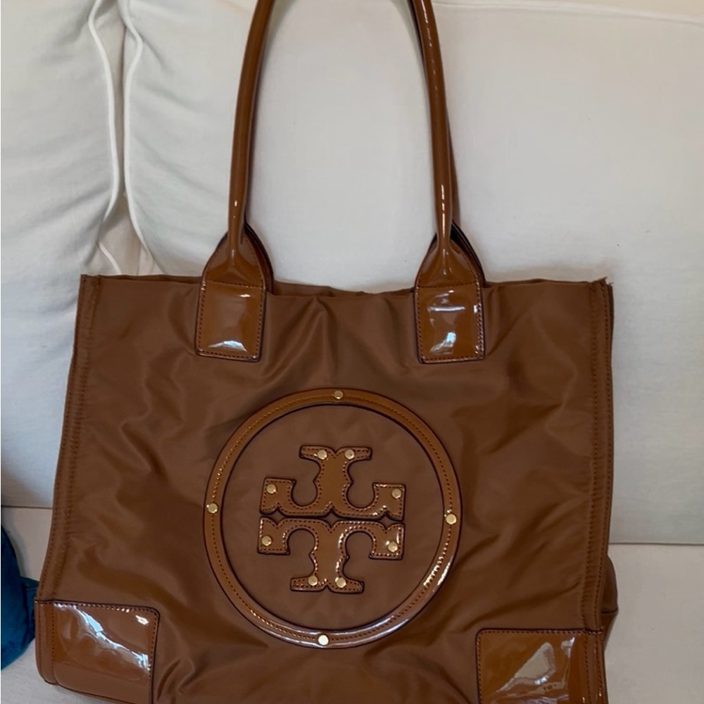 Tory Burch Ella Tote Brown Bag